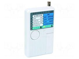 Tester: LAN wiring | LED | Connection: BNC,RJ11,RJ12,RJ45,USB