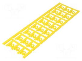 Markers | 4÷6mm | polyamide 66 | yellow | snap fastener | SFC | UL94V-2