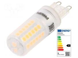 LED lamp | G9 | white warm | 230VAC | 570lm | P: 4.8W | 2700K | CRImin: 80