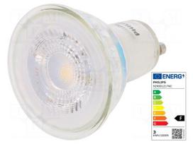 LED lamp | GU10 | white warm | 230VAC | 225lm | P: 2.7W | 36° | 3000K