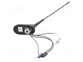 Antenna: automotive | car top | 0.3m | AM,DAB,FM,GPS | 0.25m | 12VDC