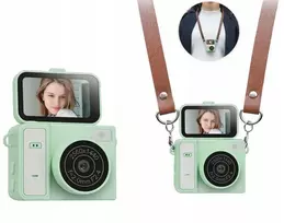 Skaitmeninis fotoaparatas Xrec Mini Aparat Kamera Retro Video 2k Pakabukas Raktų pakabukas Pasukamas Ekranas / Xrec X7 / Žalia