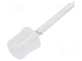 LED | RGB | 10mm | 68÷100mcd,150÷220mcd,330÷500mcd | 180° | Front: flat