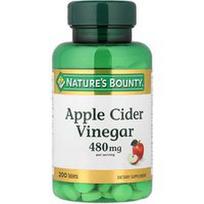 Nature's Bounty, Obuolių sidro actas, 200 tablečių (240 mg vienoje tabletėje)