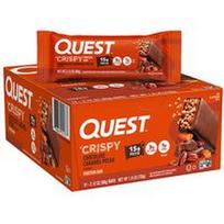 Quest Nutrition, Baltymų batonėlis, traškus šokoladinis karamelės ir pekano riešutų skonio, 12 batonėlių po 60 g (2,12 uncijos)