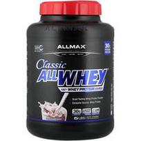 ALLMAX, CLASSIC ALLWHEY®, 100% išrūgų baltymai, sausainiai ir grietinėlė, 5 svarai. (2,27 kg)