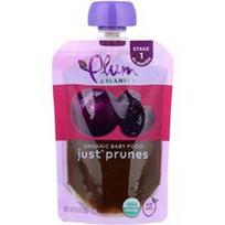 Plum Organics, Ekologiškas kūdikių maistas, 4 mėnesių+, „Just® Prunes“, 99 g