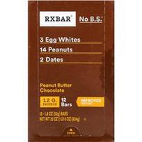 RXBAR, Baltymų batonėlis, žemės riešutų sviesto ir šokolado skonio, 12 batonėlių po 52 g (1,8 uncijos)