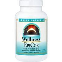 Source Naturals, EpiCor® su vitaminu D-3, 500 mg, 120 kapsulių