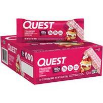 Quest Nutrition, Baltymų batonėlis, braškių ir pyrago skonio, 12 batonėlių po 60 g (2,12 uncijos)