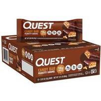 Quest Nutrition, Saldainių batonėlis, žemės riešutų ir karamelės skonio, 12 batonėlių po 57 g (2,01 uncijos)