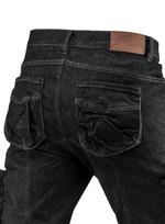 DENIM 5-pocket work trousers, black, size M