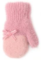 BeSNAZZY Megztos kumštinės pirštinės 14 cm R-235DB-pink/14 cm