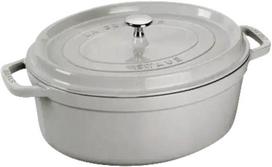 STAUB LA COCOTTE Cast iron pot oval 3.2 ltr, truffle