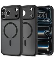 Matinis juodas dėklas Apple iPhone 17 Pro Max / 18 Pro Max telefonui "Spigen Ultra Hybrid Magsafe"