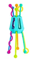 MOBI ZIPPEE SENSORY TOY LINKS TEETHER SĄSKAITOS FAKTŪROS SPALVOTAS SILIKONAS 18M+