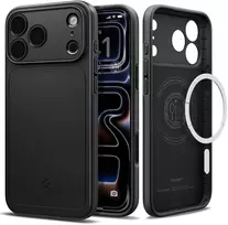 Dėklas Spigen Thin Fit MagSafe iPhone 17 Pro / 18 Pro juodos spalvos
