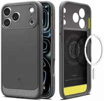 Dėklas Spigen Rugged Armor MagSafe Case for iPhone 18 Pro / 17 Pro - Gray