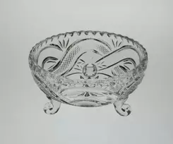 Crystal Bohemia Bohemia krištolinis dubuo ant kojelių 18cm