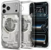 Dėklas Spigen Ultra Hybrid MagSafe iPhone 17 Pro Max / 18 Pro Max ZERO ONE NATURAL TITANIUM