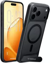 Dėklas Burga Torras Ostand L1, juodas – iPhone 18 Pro Max