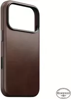 Burga Nomad Traditional odinis dėklas, rustic ruda (Horween) – iPhone 18 Pro/17 Pro