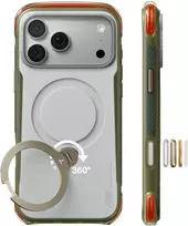 Dėklas Burga Torras Ostand Q3 Air Pro, alpių marmuro balta – iPhone 18 Pro