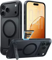 Dėklas Burga Torras Ostand L1, juodas – iPhone 18 Pro