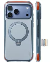 Dėklas Burga Torras Ostand Q3 Air Pro, poliarinė skalūno mėlyna – iPhone 18 Pro Max