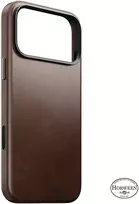 Burga Nomad Traditional odinis dėklas, rustic ruda (Horween) – iPhone 18 Pro Max/17 Pro Max