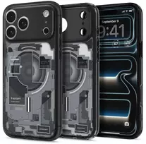 Dėklas Spigen Ultra Hybrid MagSafe iPhone 17 Pro / 18 Pro ZERO ONE juodos spalvos