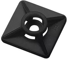 Weidmuller Kabelio dirželio laikikliai lipnūs 19x19mm 80N, juodi (100 vnt)