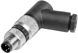 Weidmuller M8 kištukas 3pin, kampu, 3.5-5mm kabeliui, IP67