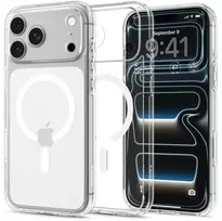 Dėklas Spigen Ultra Hybrid MagSafe Case for iPhone 18 Pro Max / 17 Pro Max - Clear and Baltas