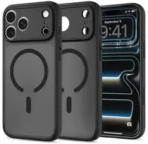 Dėklas Spigen Ultra Hybrid MagSafe iPhone 17 Pro Max / 18 Pro Max FROST Juodas