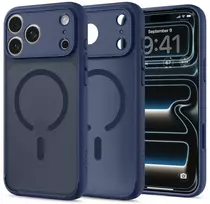 Dėklas Spigen Ultra Hybrid MagSafe iPhone 17 Pro Max / 18 Pro Max MATINIS TAMSIAI MĖLYNAS