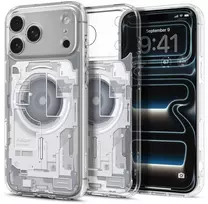 Dėklas Spigen Ultra Hybrid MagSafe iPhone 17 Pro Max / 18 Pro Max ZERO ONE Baltas