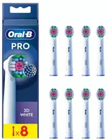 Dantų šepetėlis Braun "Oral-B 3D Baltas, 8 vnt., Balta, Oral-B, Dėžutė"