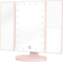 Lusterko do makijażu Humanas HS-ML04 z podświetleniem LED - różowy