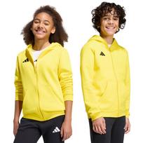 Bluza dla dzieci adidas Entrada 26 Full Zip Hoodie żółta KH1777 116cm