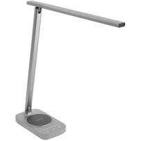 Gtv stalinė lempa LB-BRE8W-15, 8W, 400lm, 3-CCT, 220-240V, IP20, belaidis įkroviklis, USB, pilka, dimmer, jutiklinis skydelis