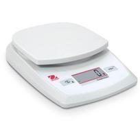 Ohaus nešiojamos svarstyklės CR2200, 2.2kg, 1g, LCD, 132x125mm, 3xAA, 300h, ABS, 18-25°C, 0-80%, 2s, 205x140x41mm
