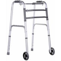 Vitea Care vaikščiojimo rėmas VCBP0031, 600 mm, 2.5 kg, 82-100 cm, 12 cm, 110 kg, aliuminis, pilkas, nuimamos kojos, nuimami ratai
