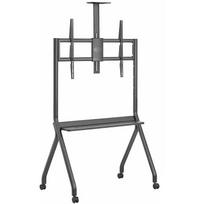 Art mobilus TV stovas STO S-14, 55-100 col., 120 kg, VESA 900x600 mm, reguliuojamas aukštis, lentyna, kabelių valdymas