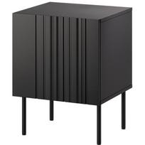 Cama Meble naktinis staliukas ISLA 400068, 445mm, 400mm, 590mm, 2 vnt, juodas, matinis, MDF, medžio drožlių plokštė