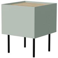 Cama Meble Naktinis staliukas 400141, 400mm, 410mm, 600mm, 2 vnt, alyvuogių, ąžuolo viršus, 1 stalčius, medžio drožlių plokštė