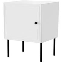 Cama Meble naktinis staliukas PALAZZO 400030, 2 vnt, 450x390x590 mm, MDF, medžio drožlių plokštė, baltos durys