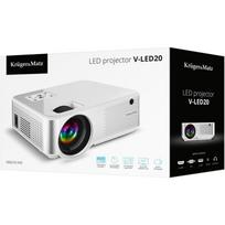 Kruger & Matz LED projektorius KM0370-FHD, 1080p 1920x1080, 5000 ANSI liumenų, 1.4:1, 42 dB, 70 W, HDMI, USB, VGA, AV, Bluetooth