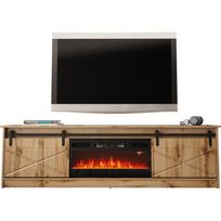 Cama Meble televizoriaus spintelė GRANERO+KOM WOT, 2000mm, 567mm, 350mm, elektrinis židinys, 1400-1600W, 2 durys, 2 lentynos
