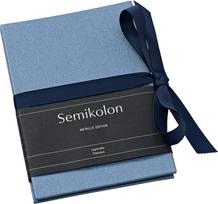 Semikolon Nuotraukų albumas Leporello Classico Metallic Edition tamsiai mėlynas